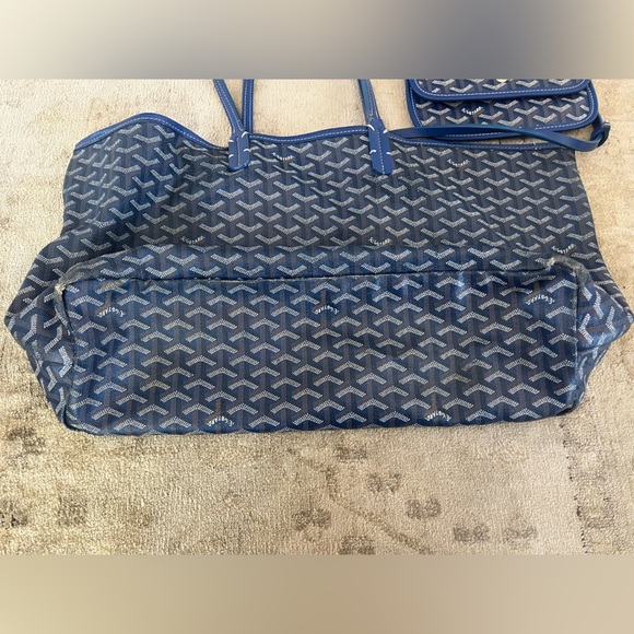 Blue Goyard tote bag with matching wallet - Picture 3 of 6